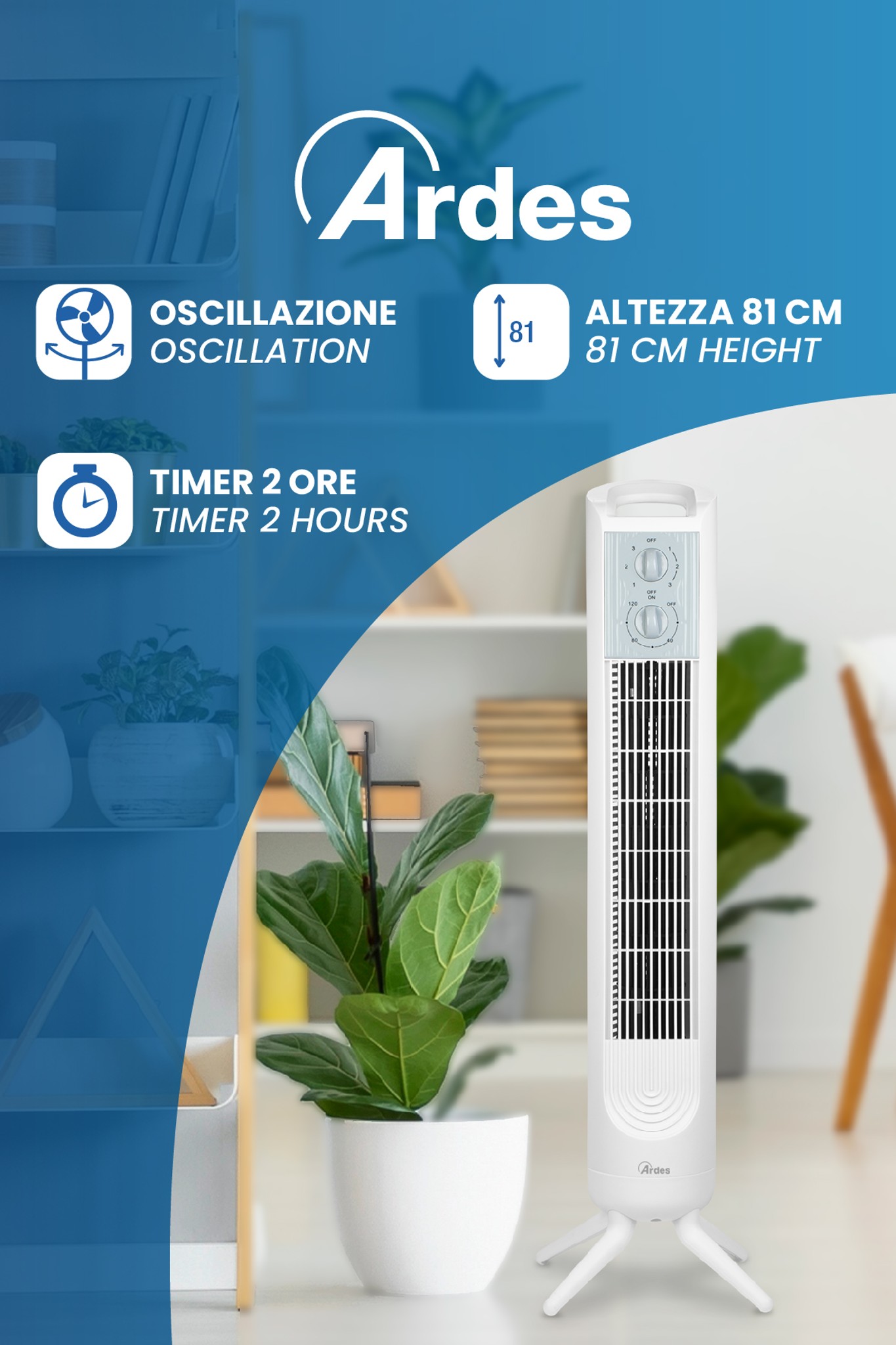 Ventilátor Ardes T802