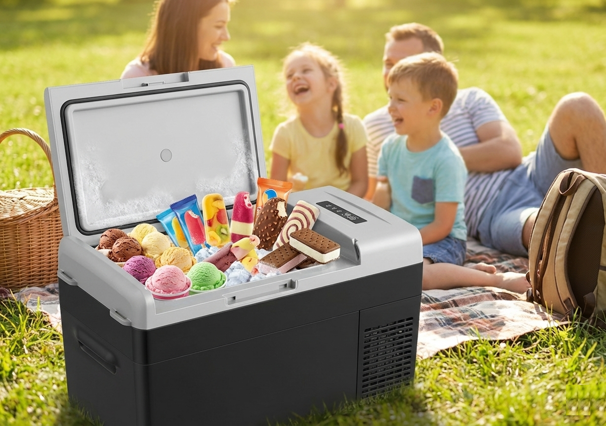 Guzzanti GZ 25B - přenosná kompresorová chladnička a mraznička