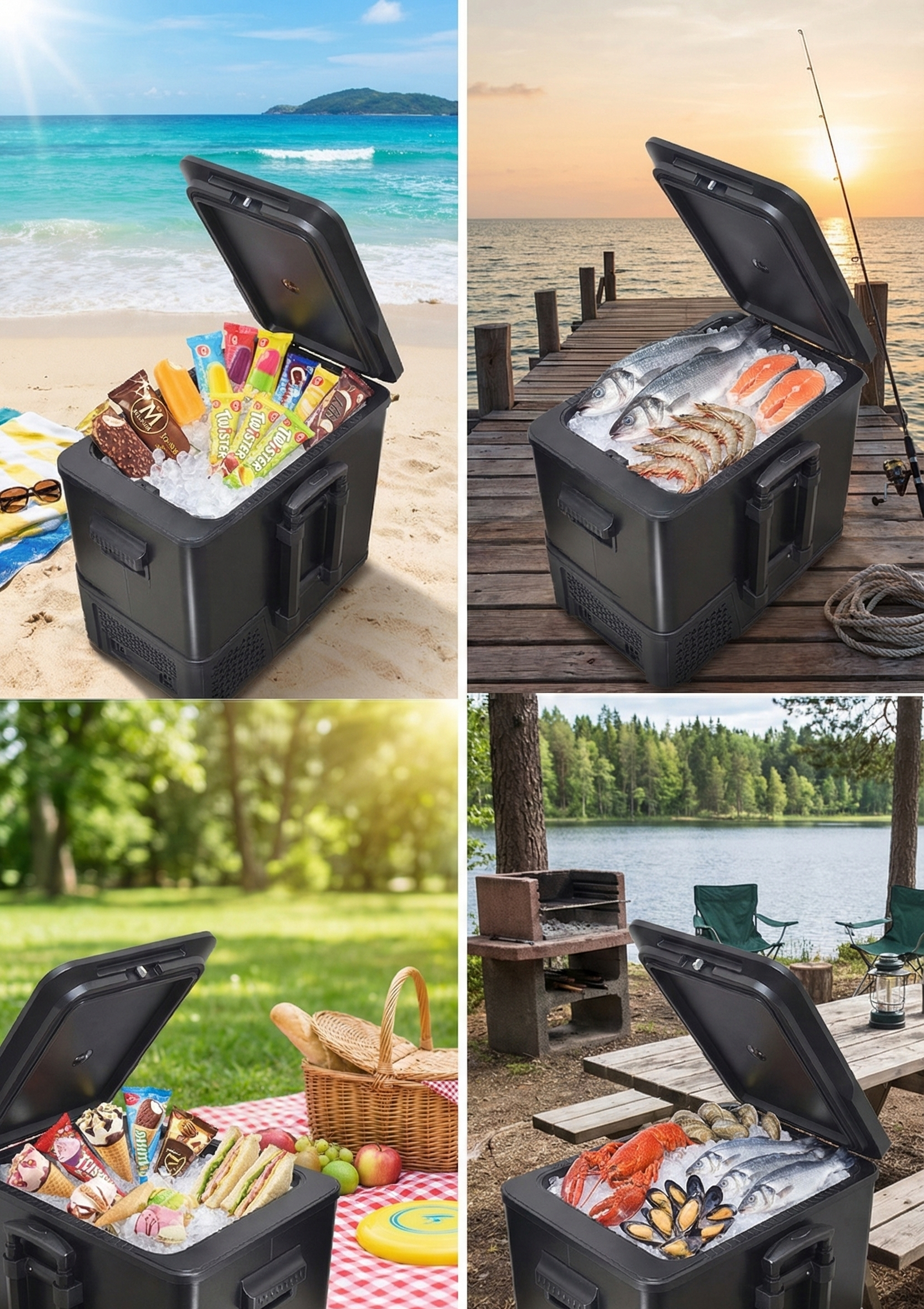 Guzzanti GZ 40T - přenosná kompresorová chladnička a mraznička