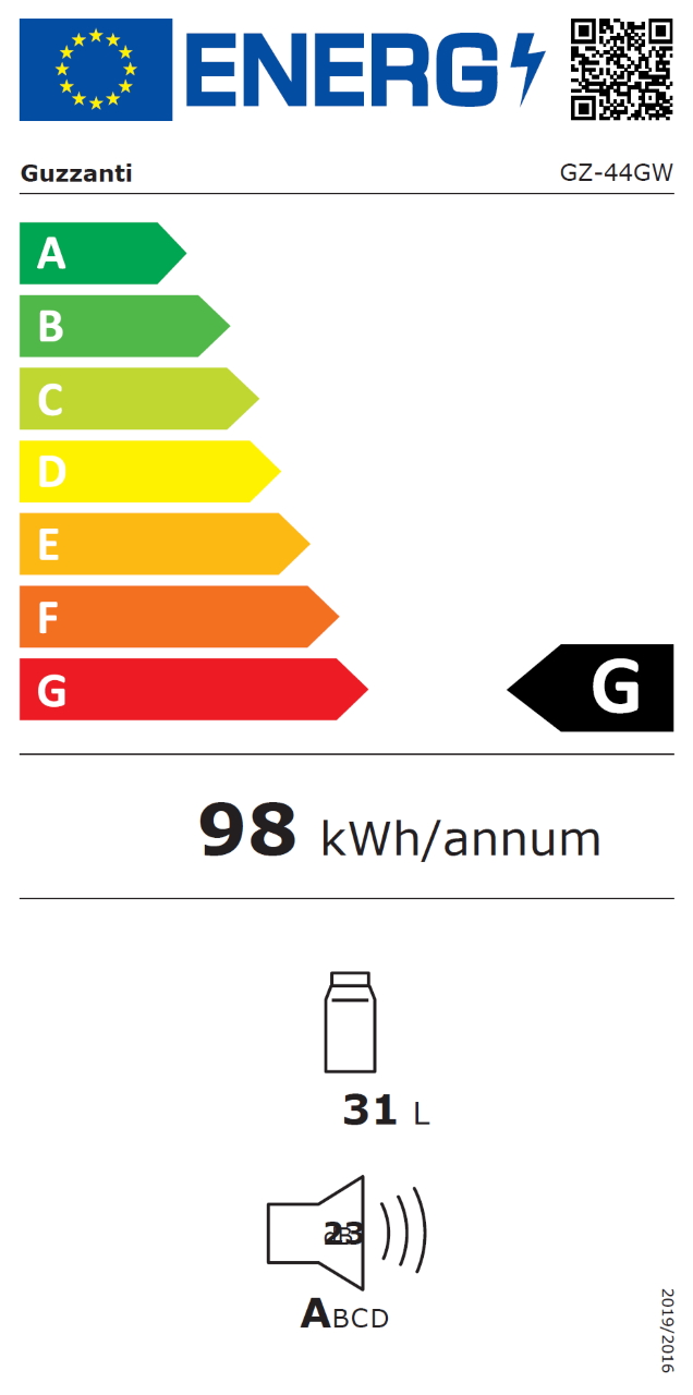Termochladnička Guzzanti GZ 44GW