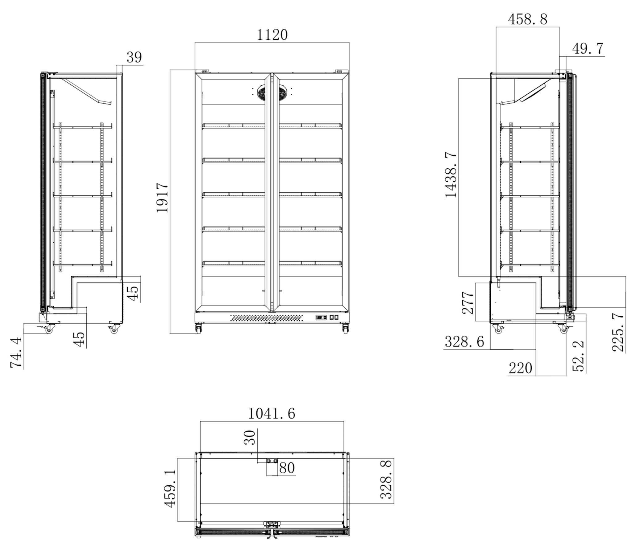 Chladící vitrína Guzzanti GZ 798